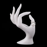 Zircon Finger Ring - Silver - test-store-for-chase-value
