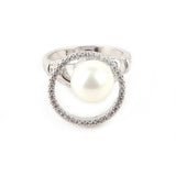Zircon Finger Ring - Silver - test-store-for-chase-value