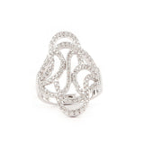 Zircon Finger Ring - Silver - test-store-for-chase-value