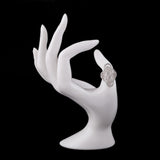 Zircon Finger Ring - Silver - test-store-for-chase-value