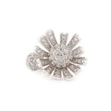 Zircon Finger Ring - Silver - test-store-for-chase-value