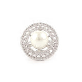 Zircon Finger Ring - Silver - test-store-for-chase-value