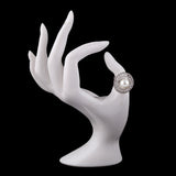 Zircon Finger Ring - Silver - test-store-for-chase-value