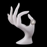 Zircon Finger Ring - Silver - test-store-for-chase-value