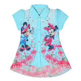 Mickey Mouse Girls Printed 2 Piece Shirt - Blue - test-store-for-chase-value