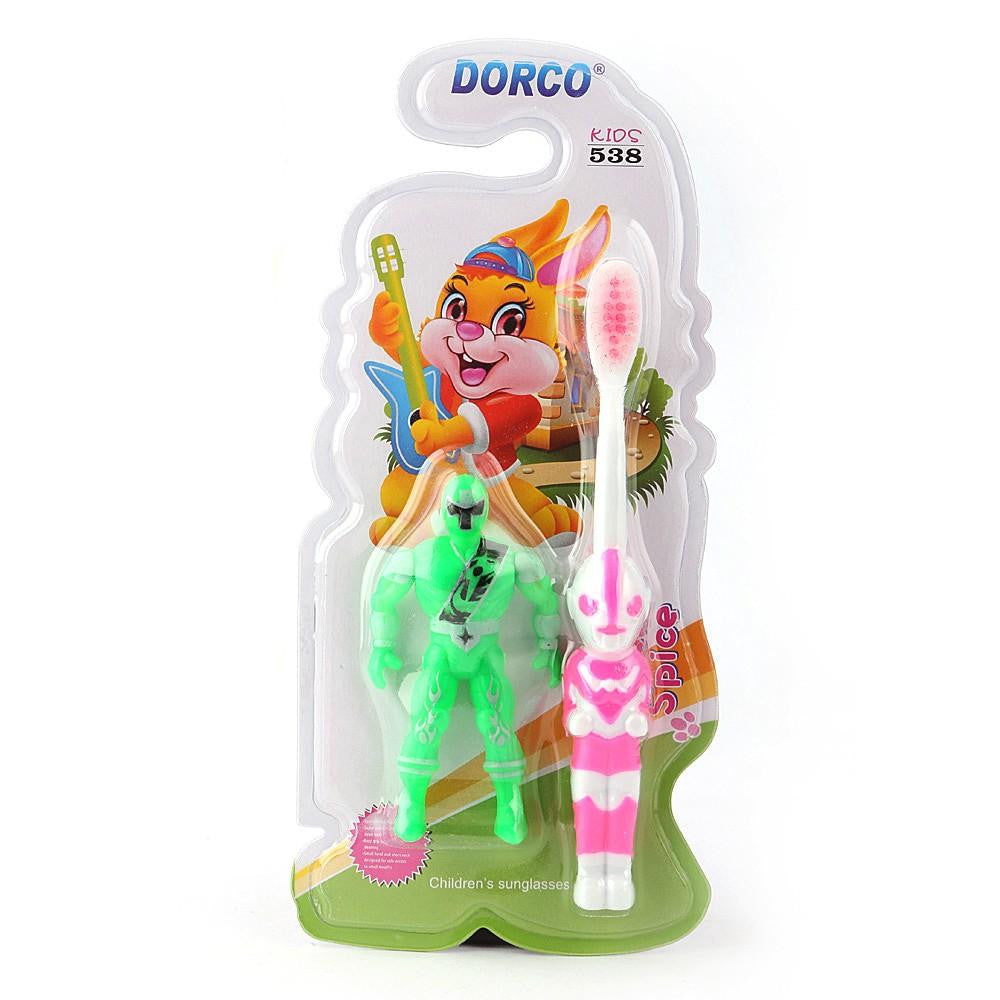 Kids Tooth Brush with Mini Toy (538) - Pink - test-store-for-chase-value