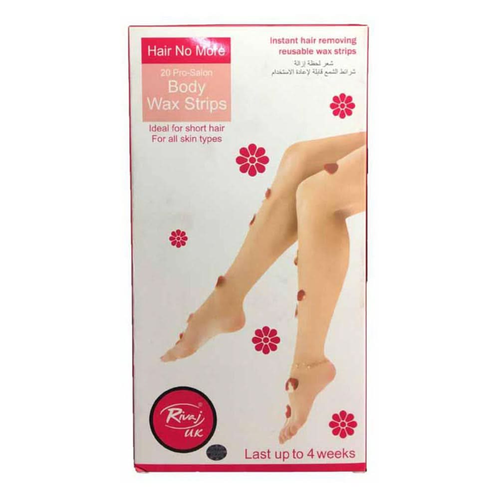 Rivaj Body Wax Strips 20Pro-Sa, Beauty & Personal Care, Hair Removal, Chase Value, Chase Value