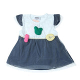 Newborn Girls Frock - Dark Blue - test-store-for-chase-value