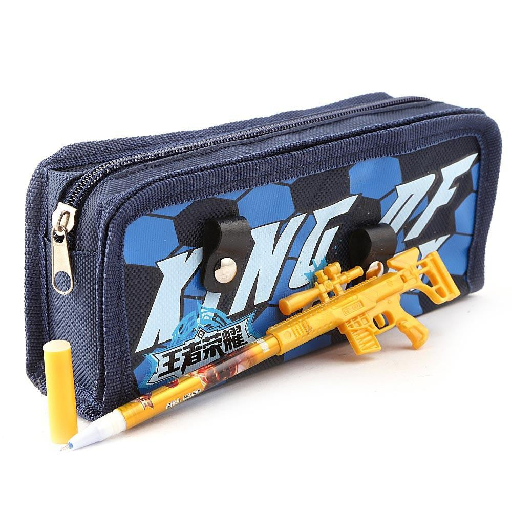 Gun Pencil Pouch - Navy Blue - test-store-for-chase-value