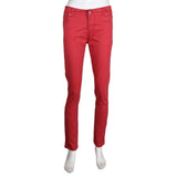 Women's Slim Fit Cotton Pant - Maroon - test-store-for-chase-value
