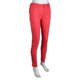 Women's Slim Fit Cotton Pant - Red - test-store-for-chase-value
