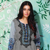 Tawakkal Azure Embroidered Viscose Suit - 3978-A - test-store-for-chase-value