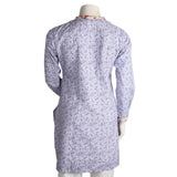 Women's Cotton Kurti - Light Blue - test-store-for-chase-value