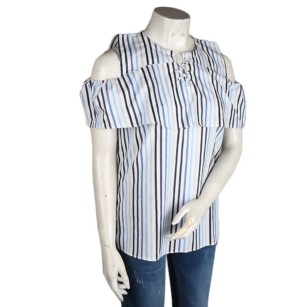 Women's Cut Out Shoulder Top - Multi - test-store-for-chase-value