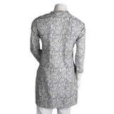 Women's Printed Cotton Kurti - Grey - test-store-for-chase-value