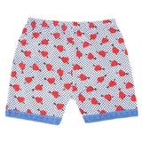 Girls Printed Boxer - Blue - test-store-for-chase-value