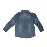 Boys Full Sleeves Denim Shirt - Blue - test-store-for-chase-value