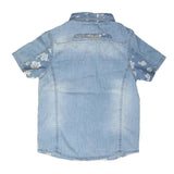Boys Half Sleeves Denim Shirt - Light Blue - test-store-for-chase-value