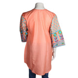 Women's Embroidered Top - Peach - test-store-for-chase-value