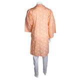 Women's Printed 2 Pcs lawn Suit - Orange - test-store-for-chase-value