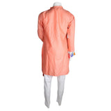 Women's Embroidered 2 Pcs Cotton Suit - Peach - test-store-for-chase-value