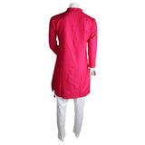 Women's Embroidered 2 Pcs Cotton Suit - Dark Pink - test-store-for-chase-value