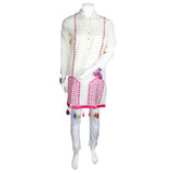Women's Embroidered 2 Pcs Cotton Suit - Fawn - test-store-for-chase-value