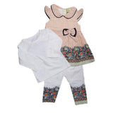Newborn Girls Full Sleeves Suit - Peach - test-store-for-chase-value