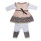 Newborn Girls Full Sleeves Suit - Peach - test-store-for-chase-value