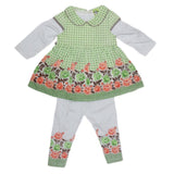 Newborn Girls Full Sleeves Suit - Green - test-store-for-chase-value