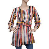 Women's Printed Georgette Top - Multi - test-store-for-chase-value
