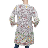 Women's Net Embroidered 2 Piece Top - White & Maroon - test-store-for-chase-value