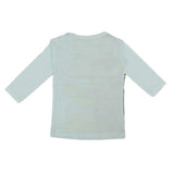 Newborn Boys Full Sleeves T-Shirt - Light Green - test-store-for-chase-value