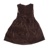 Girls Eminent Velvet Frock - Coffee - test-store-for-chase-value