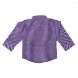 Newborn Boys Check Shirt - Purple - test-store-for-chase-value