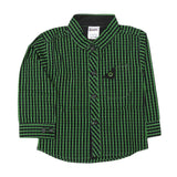 Newborn Boys Check Shirt - Green - test-store-for-chase-value