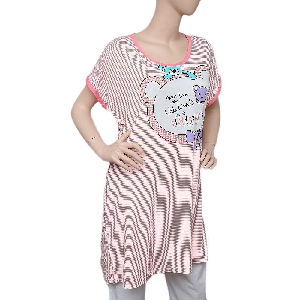 Women's Night Top - Pink - test-store-for-chase-value