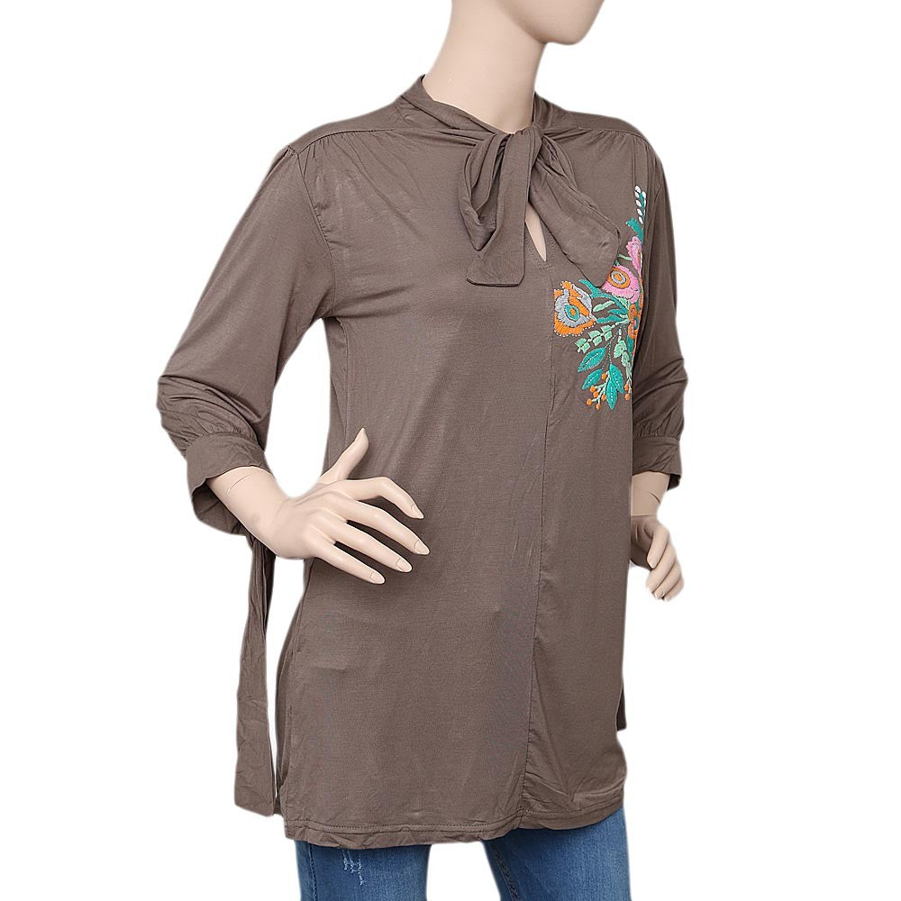 Women's Printed Top - Beige - test-store-for-chase-value