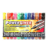 Permanent Marker 12 Color Set - Multi - test-store-for-chase-value
