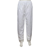 Women's Embroidered Trouser - White - test-store-for-chase-value