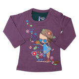 Newborn Girls Full Sleeves T-Shirt - Purple - test-store-for-chase-value
