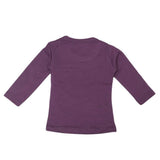 Newborn Girls Full Sleeves T-Shirt - Purple - test-store-for-chase-value