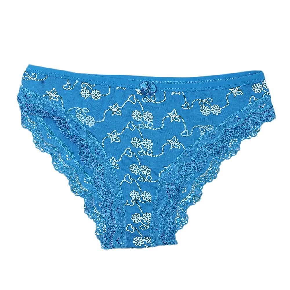 Women's Net Lace Panty - Blue - test-store-for-chase-value