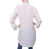 Women's Embroidered Shirt - White - test-store-for-chase-value