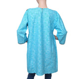 Women's Embroidered Kurti - Blue - test-store-for-chase-value