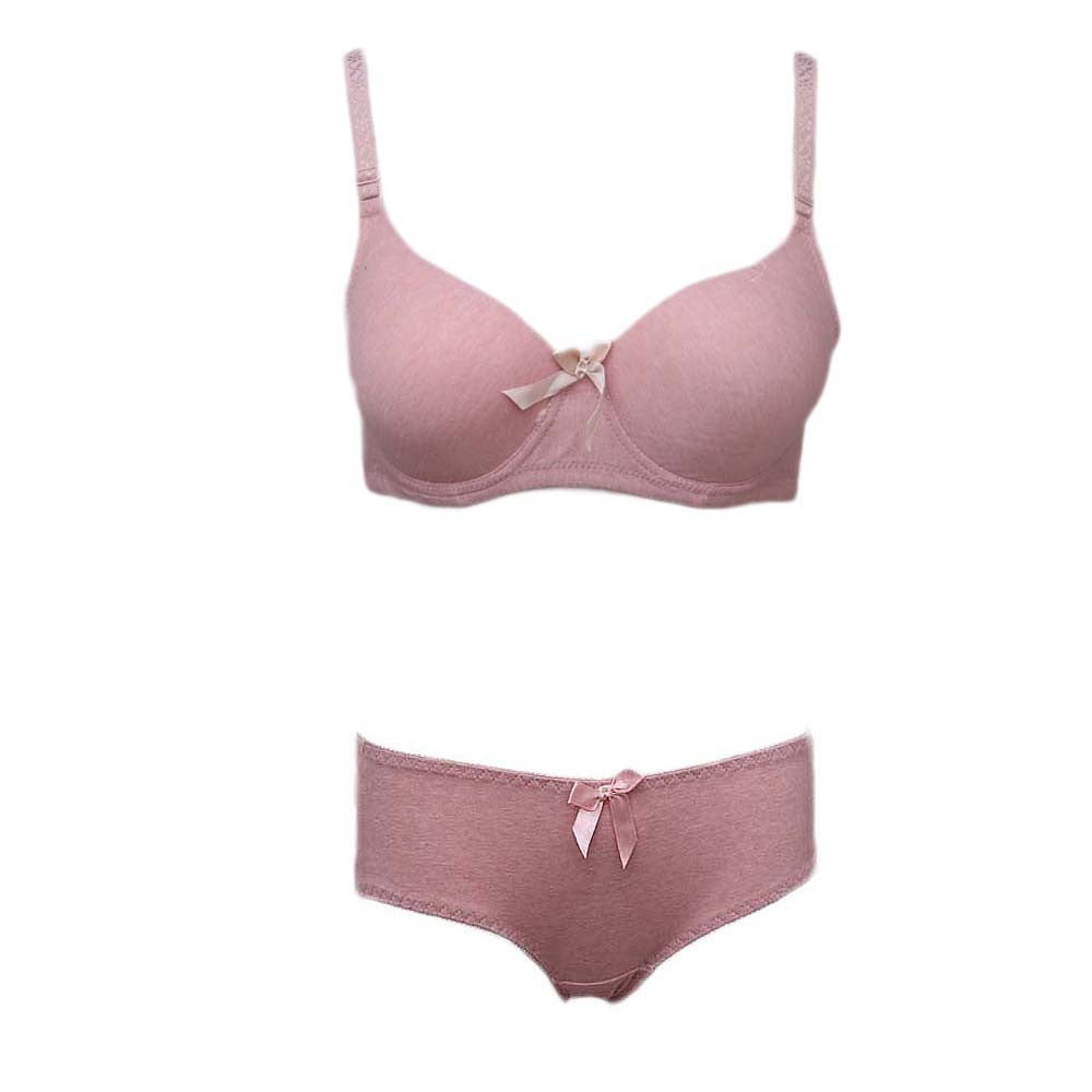 Women's Ring Foam Bra & Panty Set - Tea Pink - test-store-for-chase-value