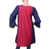 Women's Printed Kurti - Blue - test-store-for-chase-value