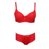 Women's Ring Foam Bra & Panty Set - Red - test-store-for-chase-value