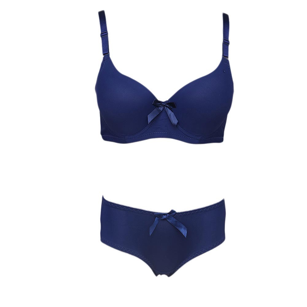 Women's Ring Foam Bra & Panty Set - Blue - test-store-for-chase-value