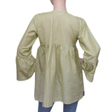 Women's Embroidered Short Kurti - Light Green - test-store-for-chase-value